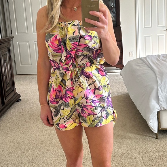 Zimmerman floral silk romper. Size 1 - Picture 1 of 6
